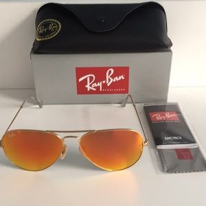 Aviator 3025 112/69 Gold-Orange Ray-Ban Sunglasses